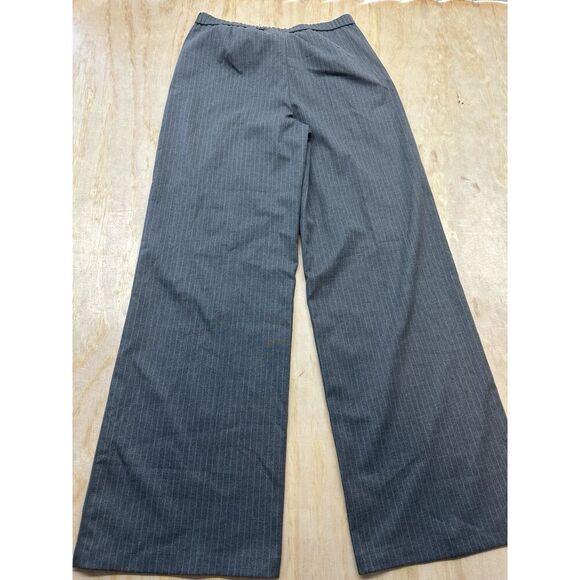 Cider Women’s Pin Striped Pants XS Side Zipper Elastic Draw String Wide Leg - Picture 4 of 7